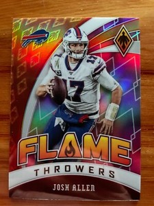 2020 Panini Phoenix Josh Allen #15 Flame Throwers Pink Prizm SP serial /199
