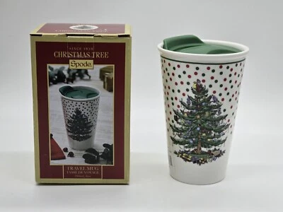 Taza de Viaje Spode Navidad Árbol Colección Lunares | Capacidad 8 Onzas Foto 1 de 4