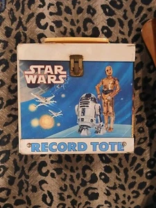 RARE VINTAGE STAR WARS Case With 17 Record Collection - Picture 1 of 10