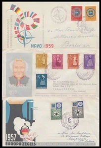 NETHERLANDS FDC'S (X6) 1957-1962 ONE IS A FRONT (ID: 383/D51986) - Imagen 1 de 2