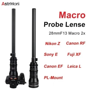 AstrHori 28mm F13 2X Macro Probe Full Frame Lens for E/FX/Z/RF/L/EF/F/PL mount - Picture 1 of 12