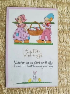 EASTER WISHES.VTG EMBOSSED POSTCARD*P42 - Picture 1 of 2