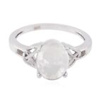 Crystal Quartz Fine Silver Ring Genuine Jewelry For Black Friday Gift US