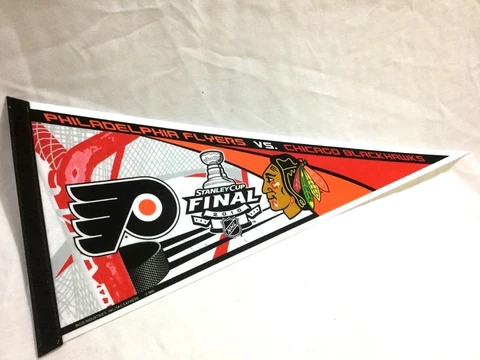 2010 Stanley Cup Finals Chicago Blackhawks Philadelphia Flyers Duel Pennant Cover