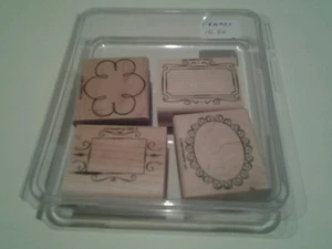 Stampin Up Stamp Set FINE FRAMES Wood Retired 2004 - Bild 1 von 2