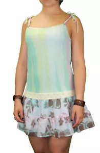 CUSTO BARCELONA Women's Lou Tye Dye Tie-Strap Sun Dress 294052 $132 NWT - Picture 1 of 4