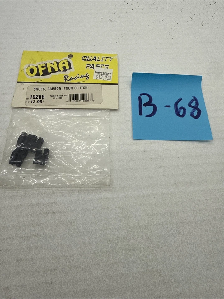 Ofna Racing 10268 Carbon Four Pin Clutch Shoes Nitro RC NIP NOS - Image 1 of 1