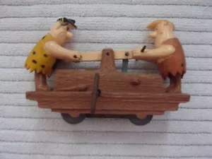VINTAGE MARX WINDUP FRED FLINTSTONE AND BARNEY RUBBLE WIND UP TOY - Picture 1 of 6