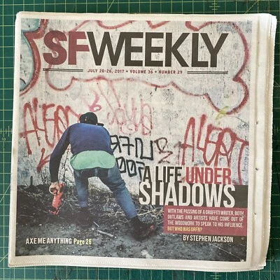 ORFN US SF Weekly July 2017 Bay Area graffiti THR BKF street art TWIST rare HTF - Image 1 of 3