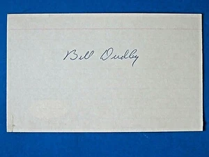 BULLET BILL DUDLEY SIGNED 3x5 INDEX CARD ~ STEELERS FOOTBALL AUTOGRAPH ~ JSA COA - Picture 1 of 2