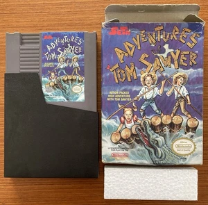 NES ~ ADVENTURES of TOM SAWYER Nintendo NES-YB-USA Game Cart Sleeve Boxed NTSC - Picture 1 of 18