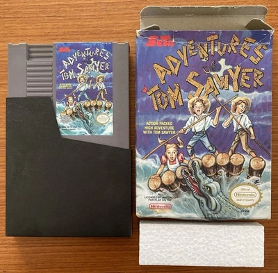 NES ~ ADVENTURES of TOM SAWYER Nintendo NES-YB-USA Game Cart Sleeve Boxed NTSC - Image 1 of 4