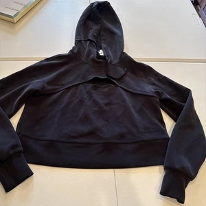 Sudadera con Capucha Lululemon Softstreme - Negra Talla 6 Bolsillo Recortado Recortado - Imagen 1 de 8
