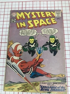 Misterio en el espacio #76 1962 ¡Hermoso en buen estado! Cubierta desmontable Adam Strange - Imagen 1 de 7
