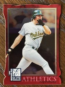 1998 Donruss Elite Aspirations Red Die-Cut card #51 Jason Giambi - SP - 1/750 - Picture 1 of 2
