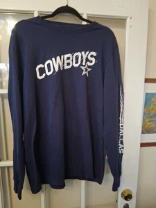 NFL Dallas Cowboys Authentic Navy Langarm T-Shirt Erwachsene XL siehe Bild - Bild 1 von 4