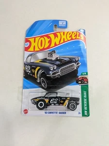 HOT WHEELS 62 CORVETTE GASSER CASE J 2025 SUPER TREASURE HUNT READ DESCRIPTION🔥 - Picture 1 of 7
