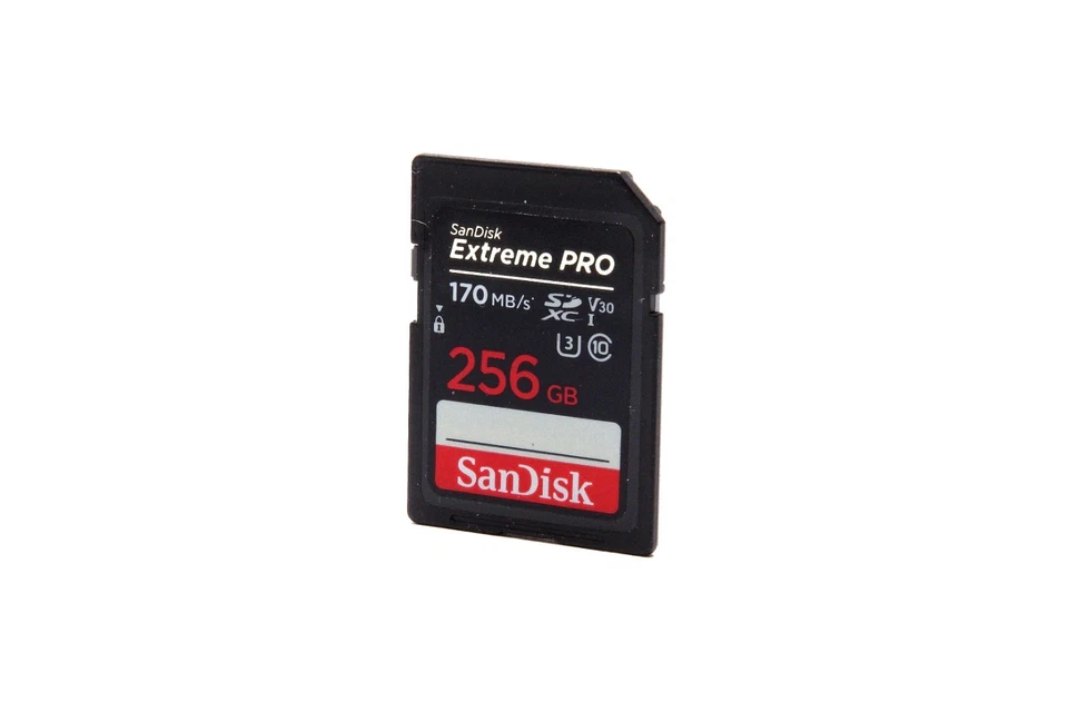 256 GB SanDisk Extreme Pro 170 MB/s Class 10 SDXC Speicherkarte - Bild 1 von 1
