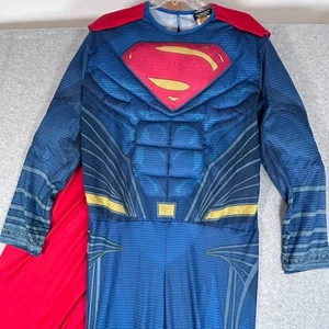 RUBIES Superman Adult Deluxe Superhero Costume Cosplay Cape Muscles Chest & Arms - Picture 1 of 15