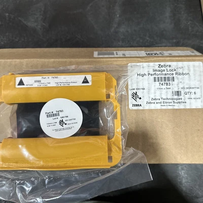 Zebra производительность ленты 110 мм X 74 м черный тепловой настольный принтер 1 чехол из 6 - Изображение 1 из 4