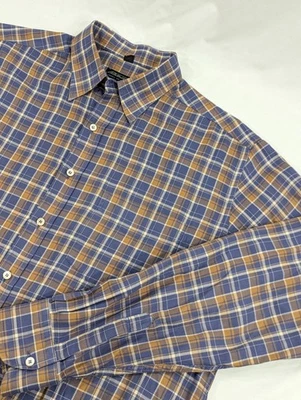 Piattelli Barneys New York Shirt Mens XXL Plaid Long Sleeve Button Up Cotton - Image 1 of 4
