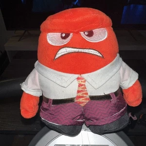 Juguete de peluche Pixar de Disney Inside Out Anger rojo tipo enojado estresado 6"" - Imagen 1 de 2