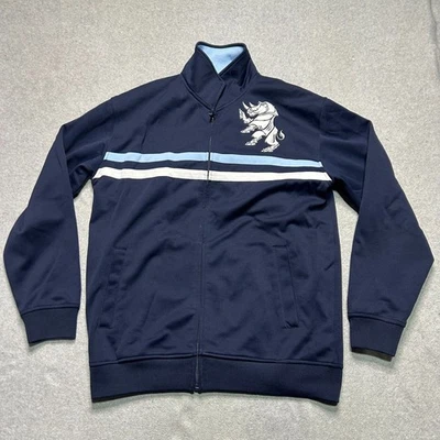 Ecko Unlimited Royal Rhino Jacket Mens Large Navy Blue Full Zip Y2K Performance - Image 1 of 4