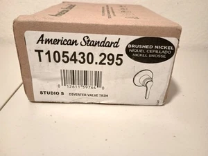 American Standard T105430.295 Studio S Manico Singolo 2 o 3 Funzioni Spazzolato NKL - Foto 1 di 5