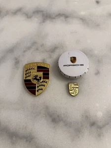 Porsche Haubenwappen Emblem 90155921020 Original KI 911 912 914 924 BITTE LESEN! - Bild 1 von 14