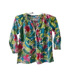 Tori Richard Honolulu Damen Blumen Top Bluse Gr. S - Bild 1 von 6