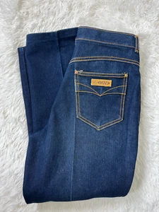 Pantalones de mezclilla rectos Gitano vintage azul lavado oscuro para mujer talla 14 (cintura 30) - Imagen 1 de 7