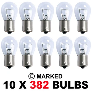 10 x 382 Stop Brake Tail Bulbs DRL Car Auto Van Bulb P21W BA15s - Picture 1 of 1