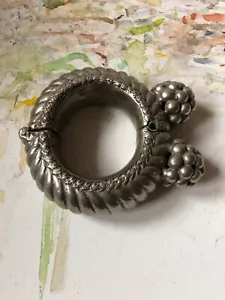 More details for antique traditional tribal silver bracelet, north india