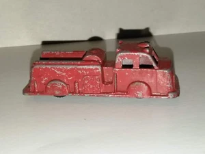 VINTAGE MIDGE TOY RARE RED FIRE ENGINE - Picture 1 of 8