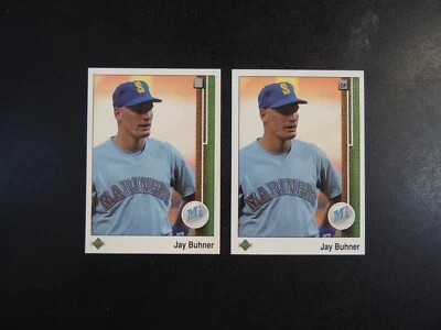 Tarjeta de béisbol Joyner Buice 1988 1989 Upper Deck Jay Buhner Anaheim Show muestras Foto 1 de 4