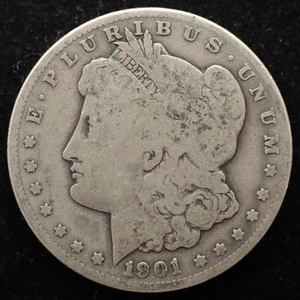 KAPPYSCOINS G9606 1901S VG VERY GOOD MORGAN      SILVER DOLLAR - Picture 1 of 2