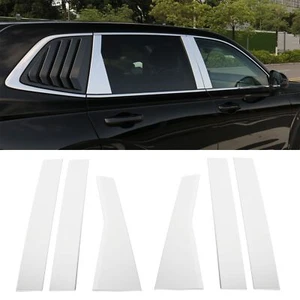 Car Door Chrome Pillar Covers for 2023-2025 Honda CRV Hybrid Stainless Steel - Picture 1 of 7