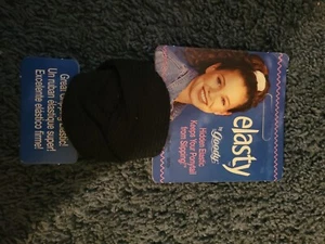 Elasty By Goody Hidden Elastic 1996 Scruchy Ponytail Holder black New on Card - Picture 1 of 2