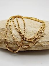 10KT Yellow Gold Semi Solid Franco Chain 25.1/2 inches long x 1.99mm x 1.92mm