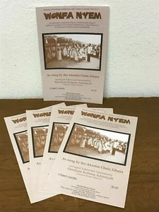 *LOT OF 15* WONFA NYEM by Abraham Adzenyah - World Music - SATB Choral Octavo - Picture 1 of 4