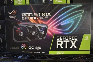 ASUS ROG Strix GeForce RTX 3070 8GB GDDR6 Graphics Card Nvidia GPU - Picture 1 of 14