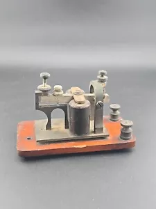 Antique J.H. Bunnell Telegraph Sounder Brass WUTel 40 Ohms Pat 1883 - Picture 1 of 11