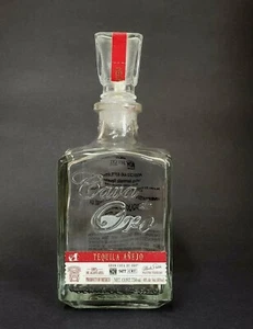 Tequila Flasche Cava De Oro Anejo Glaskaraffe Flasche Glasverschluss - Bild 1 von 7
