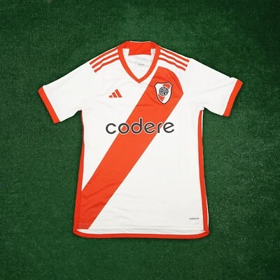 Мужская футболка River Plate Adidas 23/24 белая красная домашняя HT3677 - Изображение 1 из 4