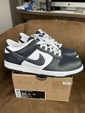 Unreleased 2009 Nike Dunk Low CL  White Navy Gold Menâs Size 9.5 ( 318020-141 )