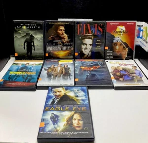 Lot 9 Used ASSORTED DVD MOVIES Eagle Eye Batman Apocalypse Pineapple Express - Picture 1 of 2
