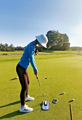 A99Golf Putting Mirror Alignment Training Aid w/carry Bag improve putting game - Image 1 of 4