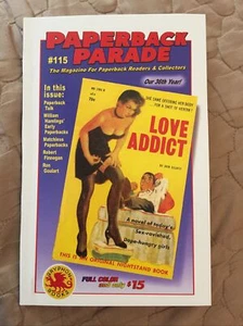 Paperback Parade #115, Gryphon mag, Hamling Sleaze Gga Vintage Pb, Goulart, F - Bild 1 von 4