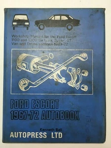 Ford Escort 1100 Y 1300 De Luxe 1967 A 72 Autobook Por Autopress Manual Usado M4 - Imagen 1 de 6