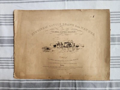 Studies of Cattle Drawn from Nature by Thomas Sidney Cooper 1836 - Image 1 of 4